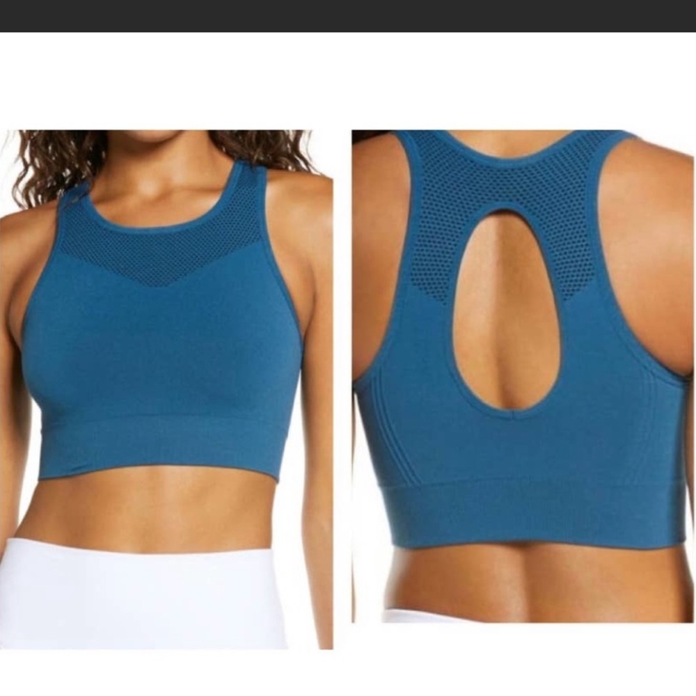 Zella Sports Bra Blue Aurora